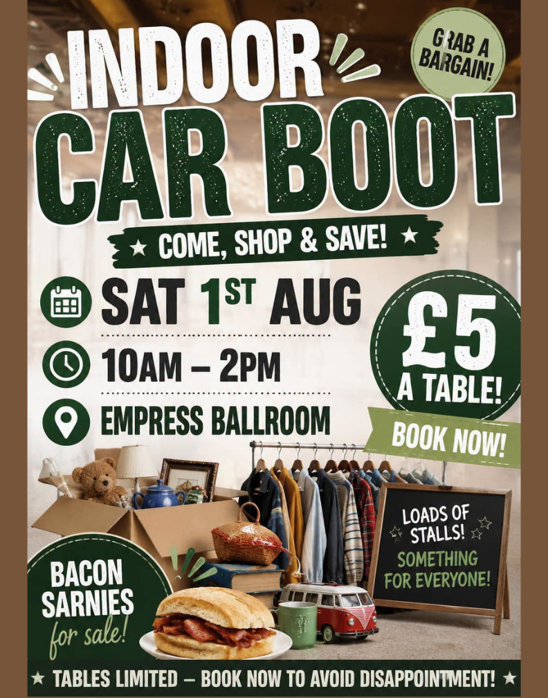 Indoor Carboot  Poster